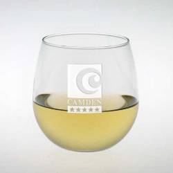 Stemless Wine Glass Etched